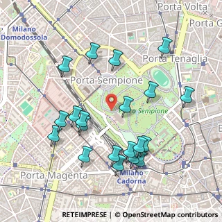 Mappa Viale Guglielmo Shakespeare, 20121 Milano MI, Italia (0.518)