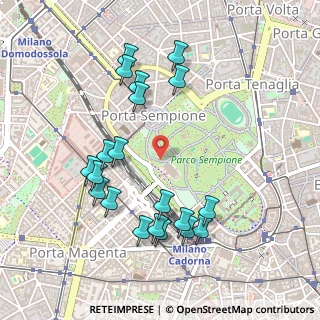 Mappa Viale Guglielmo Shakespeare, 20121 Milano MI, Italia (0.516)