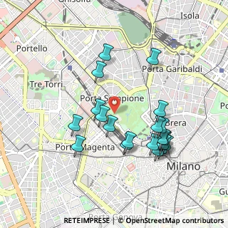 Mappa Viale Guglielmo Shakespeare, 20121 Milano MI, Italia (0.908)
