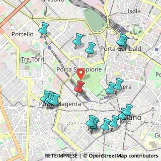 Mappa Viale Guglielmo Shakespeare, 20121 Milano MI, Italia (1.21)