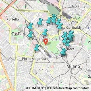 Mappa Viale Guglielmo Shakespeare, 20121 Milano MI, Italia (0.929)