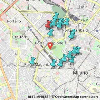 Mappa Viale Guglielmo Shakespeare, 20121 Milano MI, Italia (0.954)