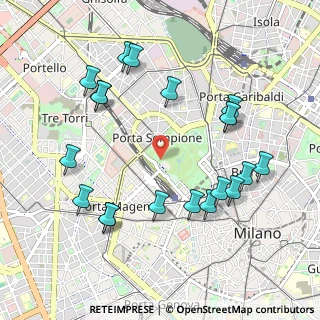 Mappa Viale Guglielmo Shakespeare, 20121 Milano MI, Italia (1.1)