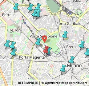 Mappa Viale Guglielmo Shakespeare, 20121 Milano MI, Italia (1.32765)