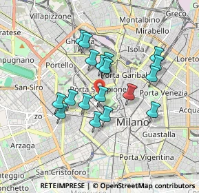 Mappa Viale Guglielmo Shakespeare, 20121 Milano MI, Italia (1.46111)