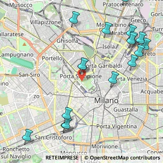 Mappa Viale Guglielmo Shakespeare, 20121 Milano MI, Italia (2.76882)