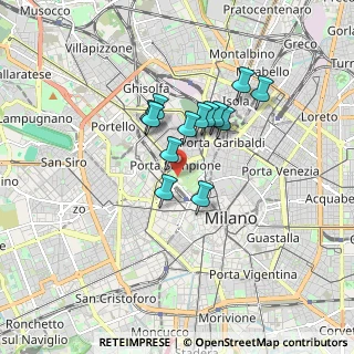 Mappa Viale Guglielmo Shakespeare, 20121 Milano MI, Italia (1.26769)