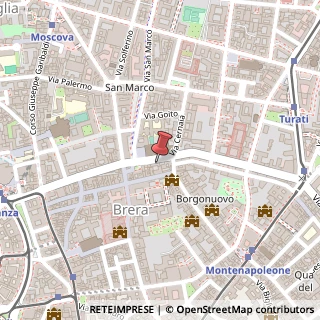 Mappa Via Fatebenefratelli, 4, 20121 Milano, Milano (Lombardia)