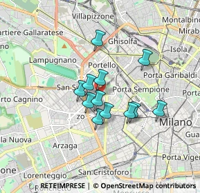 Mappa Piazza Giovanni Amendola, 20149 Milano MI, Italia (1.22333)