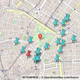 Mappa Via Palestro, 20121 Milano MI, Italia (0.6055)