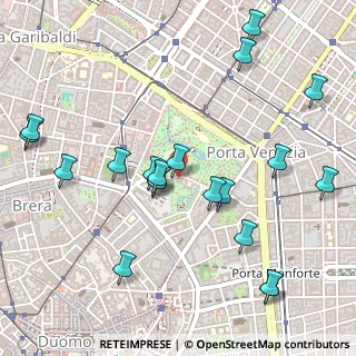 Mappa Via Palestro, 20121 Milano MI, Italia (0.577)