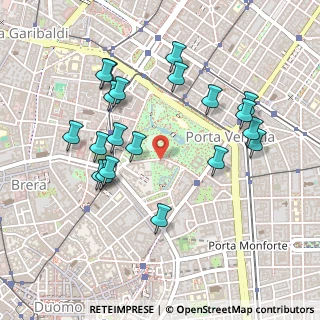 Mappa Via Palestro, 20121 Milano MI, Italia (0.49)