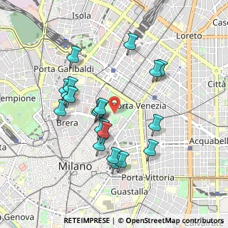 Mappa Via Palestro, 20121 Milano MI, Italia (0.876)