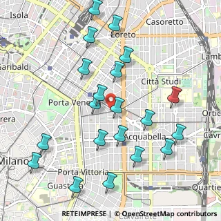 Mappa Milano, 20129 Milano MI, Italia (1.106)
