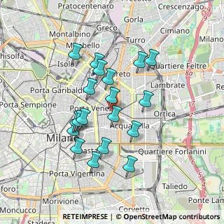 Mappa Milano, 20129 Milano MI, Italia (1.59316)