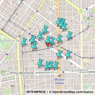 Mappa Milano, 20129 Milano MI, Italia (0.4025)