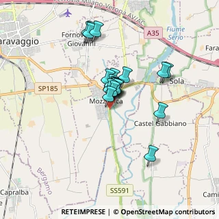 Mappa Via Crema, 24050 Mozzanica BG, Italia (1.303)