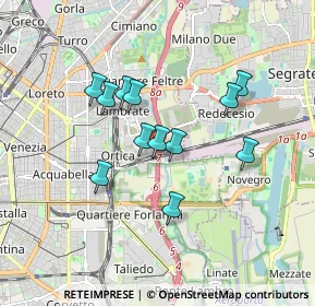 Mappa Milano, 20134 Milano MI, Italia (1.4275)