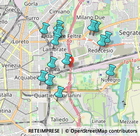 Mappa Milano, 20134 Milano MI, Italia (1.784)