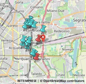 Mappa Milano, 20134 Milano MI, Italia (1.6185)