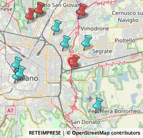 Mappa Milano, 20134 Milano MI, Italia (4.92154)