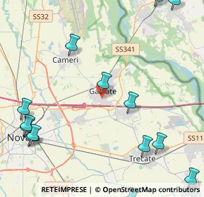 Mappa Via Galileo Galilei, 28066 Galliate NO, Italia (6.13214)