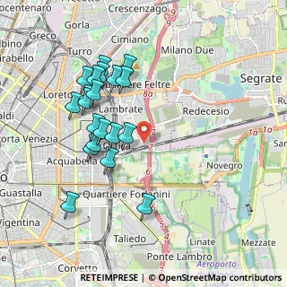 Mappa Via Camillo e Otto Cima, 20134 Milano MI, Italia (1.886)