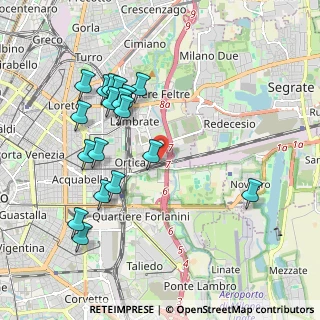 Mappa Via Camillo e Otto Cima, 20134 Milano MI, Italia (2.03389)