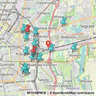Mappa Via Camillo e Otto Cima, 20134 Milano MI, Italia (2.08938)
