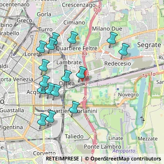 Mappa Via Camillo e Otto Cima, 20134 Milano MI, Italia (2.10125)