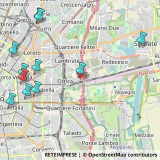 Mappa Via Camillo e Otto Cima, 20134 Milano MI, Italia (3.08364)