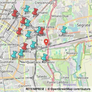 Mappa Via Camillo e Otto Cima, 20134 Milano MI, Italia (2.38533)