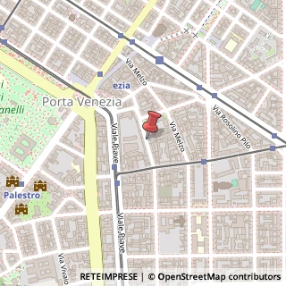 Mappa Via Giuseppe Sirtori, 14, 20129 Milano, Milano (Lombardia)