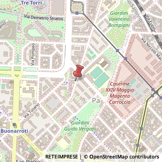 Mappa Via Ippolito Nievo,  8, 20145 Milano, Milano (Lombardia)