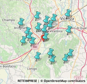 Mappa Brendola, 36040 Brendola VI, Italia (6.92368)