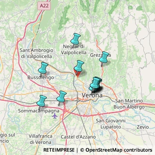 Mappa Lung'Adige Attiraglio, 37124 Verona VR, Italia (5.64429)