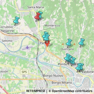 Mappa Via Caovilla, 37124 Verona VR, Italia (2.4425)