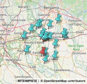 Mappa Via Ferri, 26020 Vailate CR, Italia (9.4645)