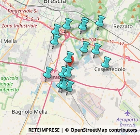 Mappa Via S. Chiara, 25010 Borgosatollo BS, Italia (2.99875)
