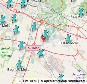 Mappa Via S. Chiara, 25010 Borgosatollo BS, Italia (6.23765)