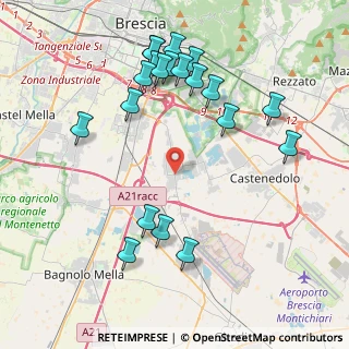 Mappa Via S. Chiara, 25010 Borgosatollo BS, Italia (4.457)
