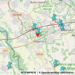 Mappa Via Sennera Espinasse, 20013 Magenta MI, Italia (6.76455)