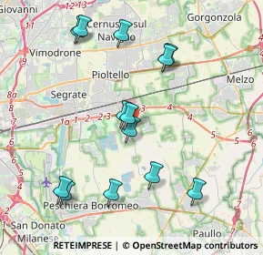 Mappa 20053 Rodano MI, Italia (4.09615)