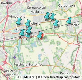 Mappa 20053 Rodano MI, Italia (3.435)