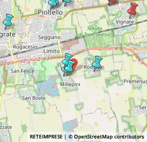 Mappa 20053 Rodano MI, Italia (2.97067)