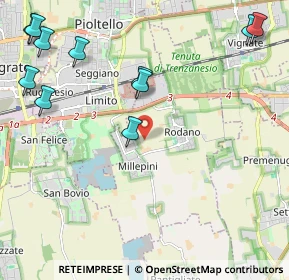 Mappa 20053 Rodano MI, Italia (2.80545)