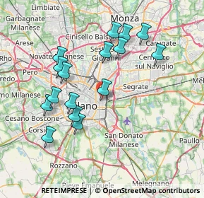 Mappa , 20133 Milano MI, Italia (7.39188)