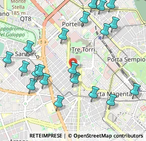 Mappa Viale Ezio, 20149 Milano MI, Italia (1.2195)