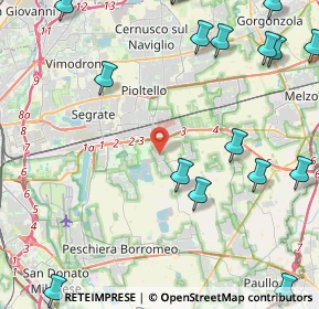 Mappa Via Kennedy, 20053 Rodano MI, Italia (6.6525)