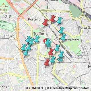Mappa Via Luca della Robbia, 20100 Milano MI, Italia (0.8205)